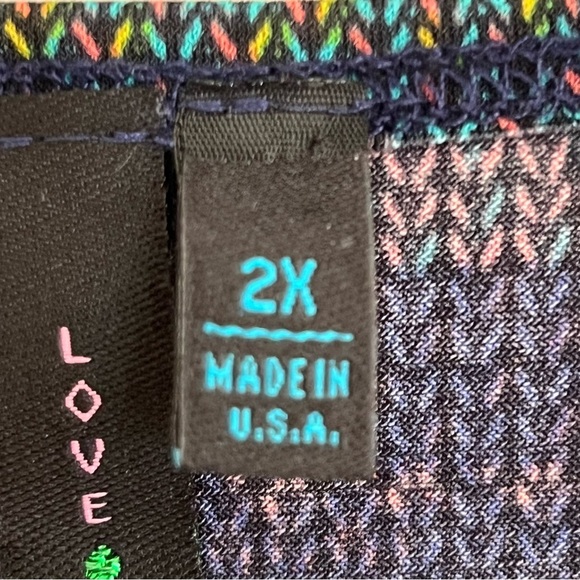 Women’s Love Life Live Striped Cowl Neck Buckle Detail Tank Top Size 2XL - Picture 10 of 10